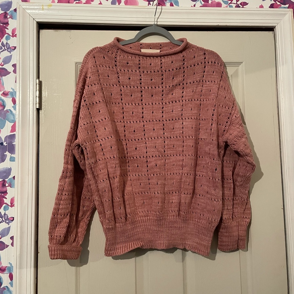 Misha and Puff windowpane pullover